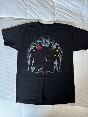 DC Comics Justice League Shadows Batman Superman Green LanternFlash T-shirt med